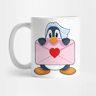 Penguin Bride Letter Wedding Mug